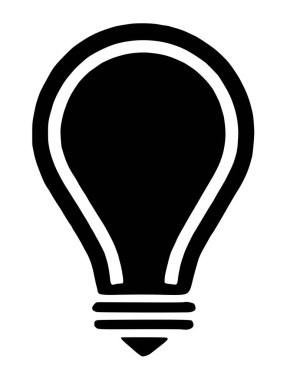 Ampul simgesi, anahat stili