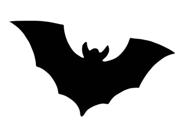 Siyah yarasa silueti