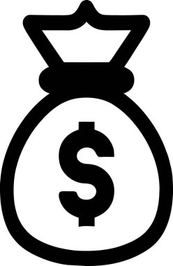 Dolar. Web simgesi basit illüstrasyon