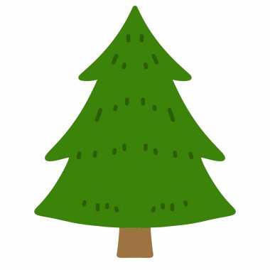 Noel ağacı izole simgesi