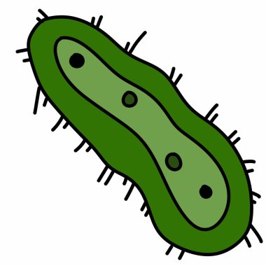 Serbest çizim mikrop bakterisi