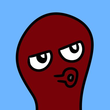 Sanat karikatürü Kel canavar