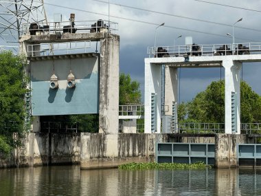 cement dam in country Thailand clipart