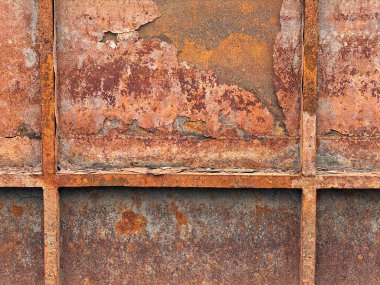 Eski paslı metal duvar arka planı