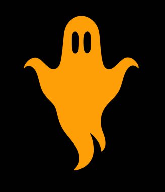 özet biçiminde hayalet cadılar bayramı simgesi