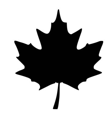 Akçaağaç yaprağı simgesi, anahat stili