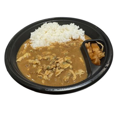 Körili tavuk, pilav, Asya yemeği.