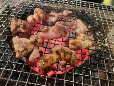 Tavuk ve domuz ızgaralı ızgara