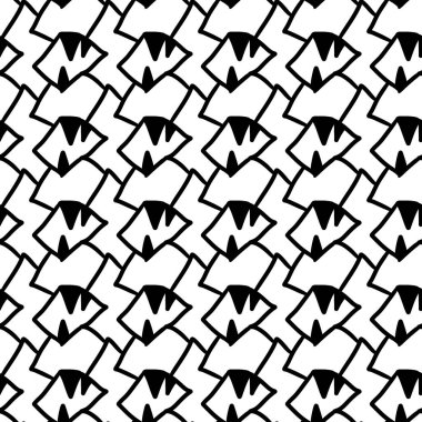 Soyut geometrik şekilli kusursuz desen