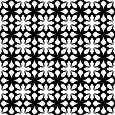 Siyah ve beyaz çizgileri olan kusursuz bir desen. Çizgileri olan geometrik süs