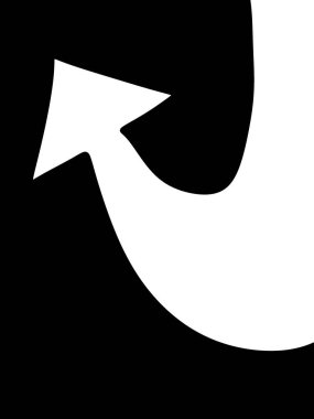 Ok aşağı simgesi, düz tasarım. resimleme