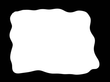 Beyaz bir arka plan ile siyah çerçeve