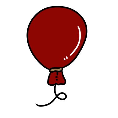 kırmızı helyum simgesi olan balon