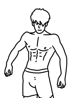 illustration of a cartoon man