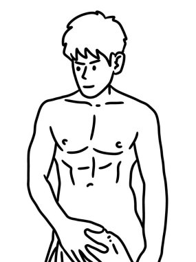 illustration of a cartoon man