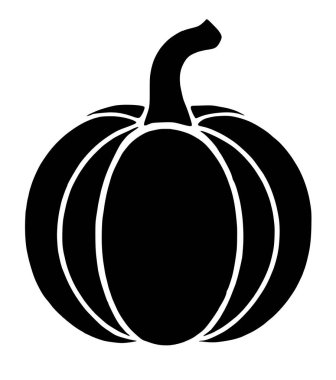 balkabağı ikonu. Basit illüstrasyon tasarımı.