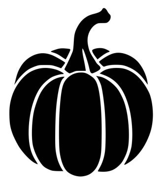 balkabağı ikonu. Basit illüstrasyon tasarımı.