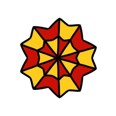 Kızıl bir yıldızın sanat çizimi