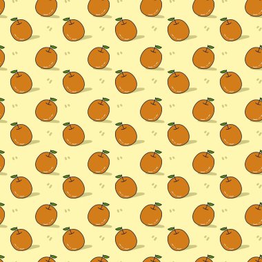 Olgun portakallı sanat deseni.