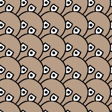 Güzel mantarlı kusursuz bir desen. arkaplan.