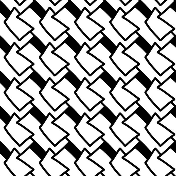 бесшовный геометрический узор. черно-белая текстура. иллюстрация