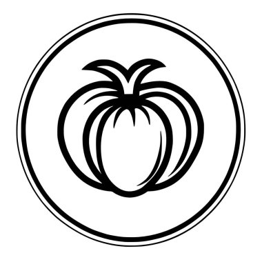 taze meyve izole edilmiş simge çizimi