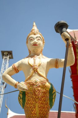 Tapınakta tanrı heykeli