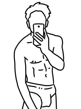 insan karikatürünün siyah ve beyaz renkleri