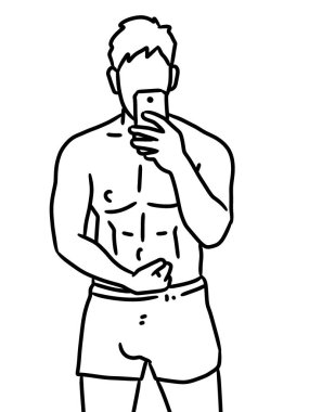 insan karikatürünün siyah ve beyaz renkleri