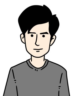 Saç stili tasarımı ve takım elbisesi olan genç adam.