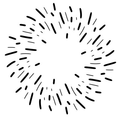 Rastgele, dairesel çizgiler veya dairesel geometrik şekil arkaplanı