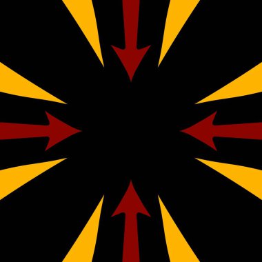 kırmızı, beyaz ve sarı yıldız şekli, illüstrasyon