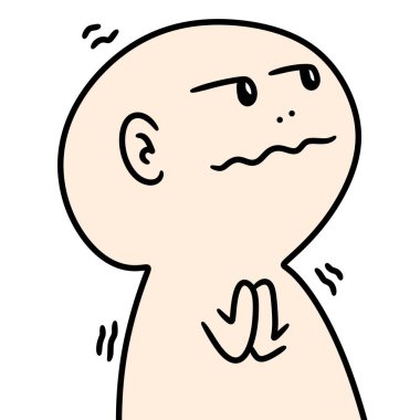  Çizgi filmdeki kel adamın çizimi