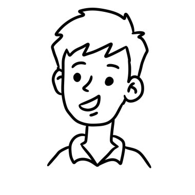 T-shirt tasarımı illüstrasyonlu çizgi adam