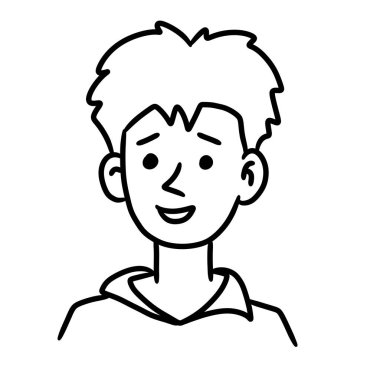 T-shirt tasarımı illüstrasyonlu çizgi adam