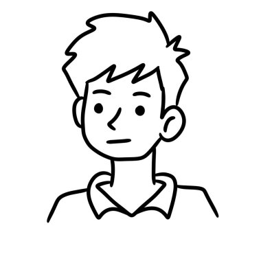 T-shirt tasarımı illüstrasyonlu çizgi adam