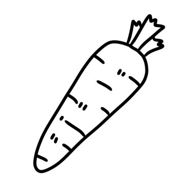 çizim karikatür havuç