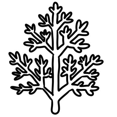 Ağaç. Web simgesi basit illüstrasyon