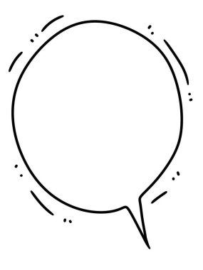 kabarcık konuşma simgesi izole edildi