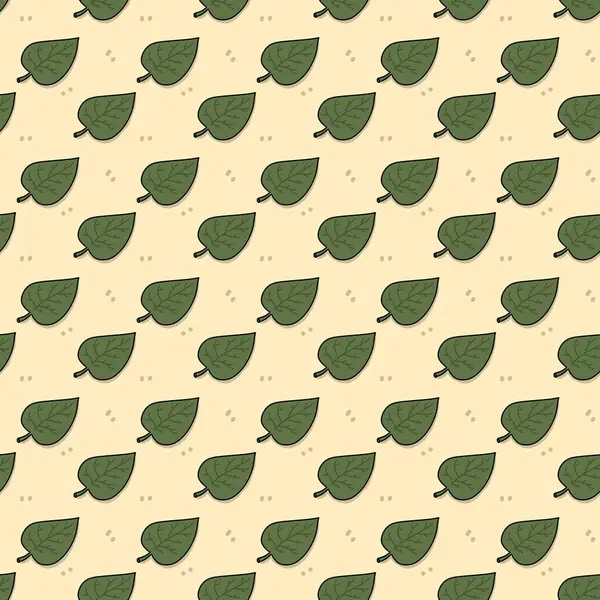 Çizgi film yaprağının kusursuz deseni