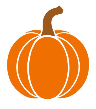 Cadılar bayramı balkabağı ve kurdele tasarımı