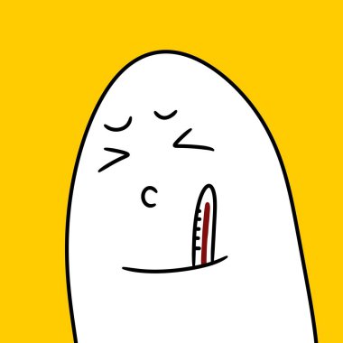 Güzel el çizimi çizimi, hayalet çizgi film çizimi..