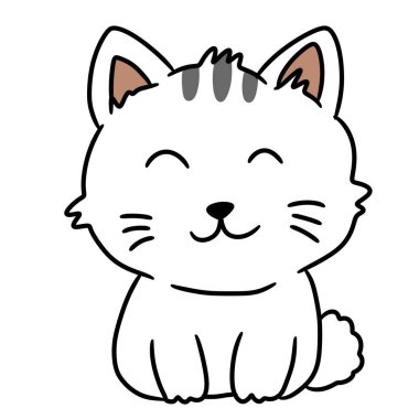 Çizgi film kedisinin resmi, ben tasarım tasarım değilim.?