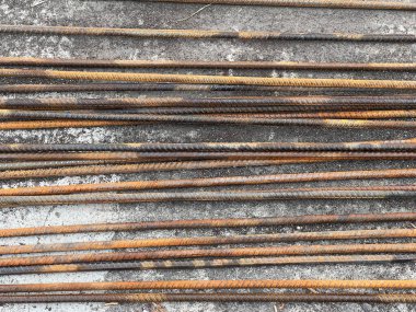 Paslı metal bar arka planı, endüstriyel