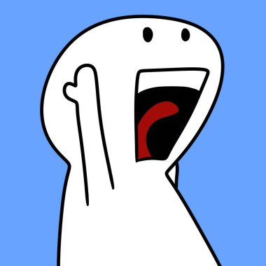 Şirin bir karikatür çizimi 