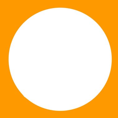 turuncu daire çerçeve simgesi