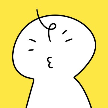 Sevimli beyaz çizgi film karakteri. Sarı gözlü.