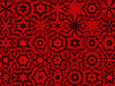 kırmızı ve siyah soyut süslemeler bir yıldızla.