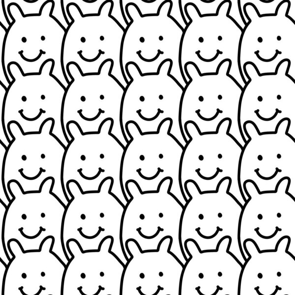 бесшовный милый кошачье лицо рисунок фона