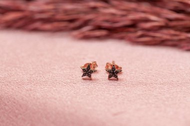 Yaratıcı bir kadın mücevher imgesi konsepti. Satışları artıracak kişisel mücevher imajı. Pankart, e-ticaret, çevrimiçi satış, sosyal medya, baskı için kullanılabilecek kişisel mücevher resmi.